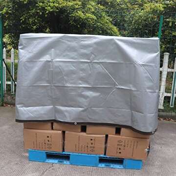 Amazon Basics Multi Purpose Waterproof Poly Tarp Cover, 20 X 20 FT, 10MIL Thick, Brown/Silver, 1-Pack (Previously AmazonCommercial brand)