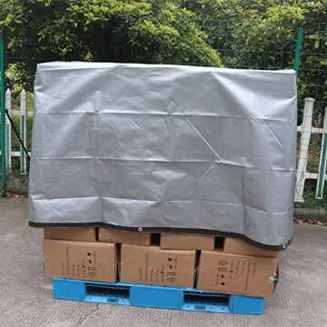 Amazon Basics Multi Purpose Waterproof Poly Tarp Cover, 20 X 20 FT, 10MIL Thick, Brown/Silver, 1-Pack (Previously AmazonCommercial brand)