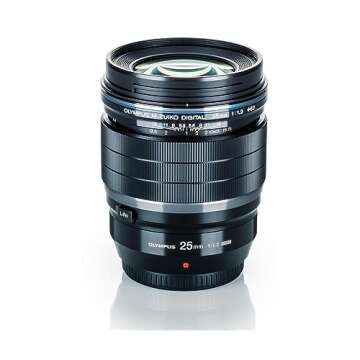 OLYMPUS M.Zuiko Digital ED 25mm F1.2 PRO For Micro Four Thirds System Camera, Ultra Bright F1.2 lens, Weather Sealed Design, MF Clutch, L-Fn Button