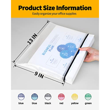 SUNEE 30 Pack Black Zipper Pouches for School Office Travel