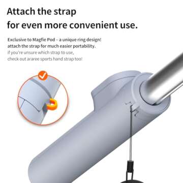 araee MAGFIE Pod Magnetic Selfie Stick Tripod for MagSafe