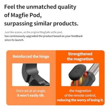 araee MAGFIE Pod Magnetic Selfie Stick Tripod for MagSafe