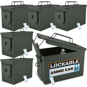 Tactical Metal Ammo Can for Military Use & Storage