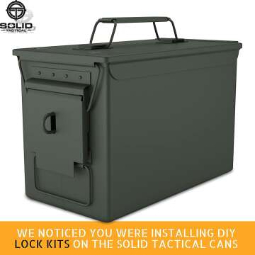 Tactical Metal Ammo Can for Military Use & Storage