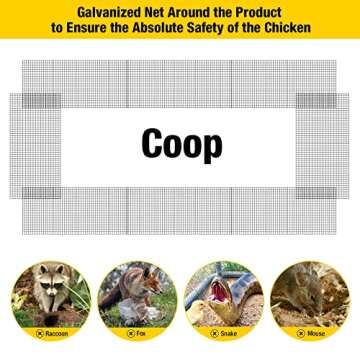 Aivituvin Chicken Wire Netting Poultry Bottom Fence Animal Barrier for Chicken Coop Keep Your Flock ...