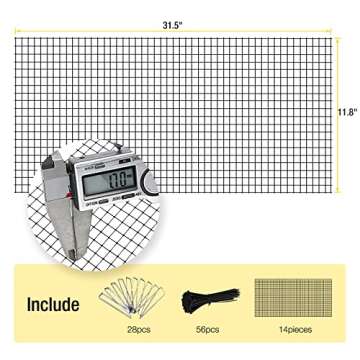 Aivituvin Chicken Wire Netting Poultry Bottom Fence Animal Barrier for Chicken Coop Keep Your Flock Safe from Predators