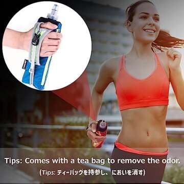 Azarxis Handheld Water Bottle with Phone Case - Blue