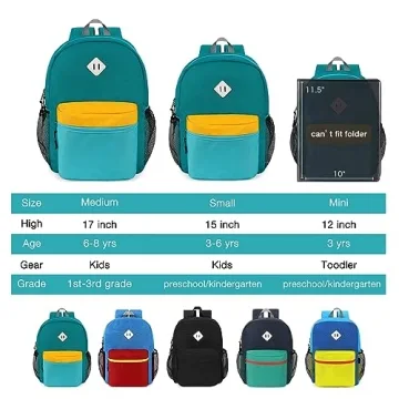 STEAMEDBUN Kids Backpack Durably Designed for Ages 3-6