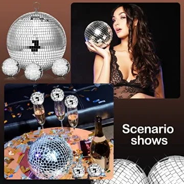 4 Pack Disco Balls for Parties Weddings Festivals