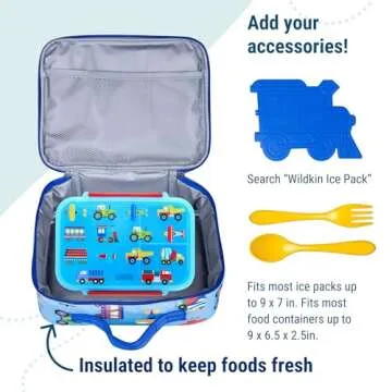 Stylish Wildkin Kids Insulated Lunch Box for Fun Meals