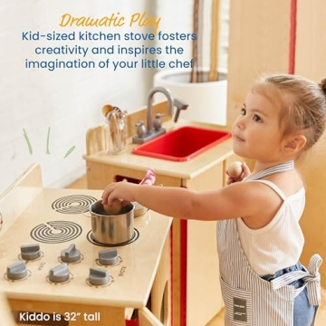 ECR4Kids Play Kitchen Stove - Safe, Durable, Fun Toy