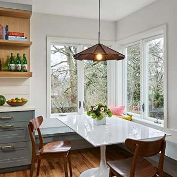 ADCTHOME Farmhouse Pendant Light - Modern Adjustable Chandelier for Any Space