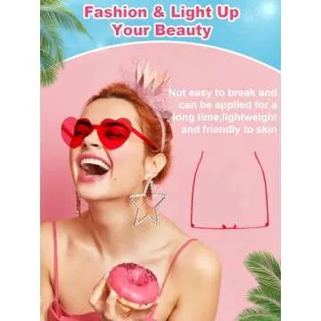 AGGKKY 12 Pairs Heart Shaped Sunglasses for Women Colorful Glasses Fun Trendy Transparent Heart Sunglasses Party Favor (Red)