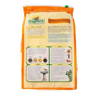 Wagner's 18542 Cracked Corn Wild Bird Food - Attracts Backyard Wildlife