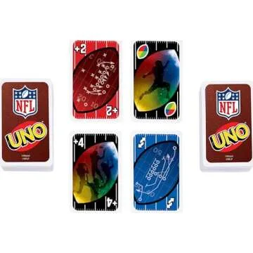 Mattel Games UNO NFL Card Game for Kids, Adults and Family Night, Features Logos of All 32 NFL Teams & a Special Rule