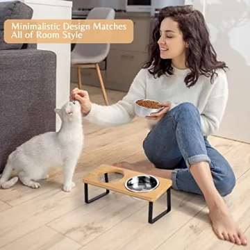 Elevated Cat Bowls for Healthy Eating Experience