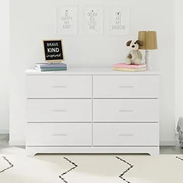 Storkcraft Brookside 6 Drawer Dresser for Kids Rooms