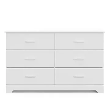 Storkcraft Brookside 6 Drawer Dresser for Kids Rooms