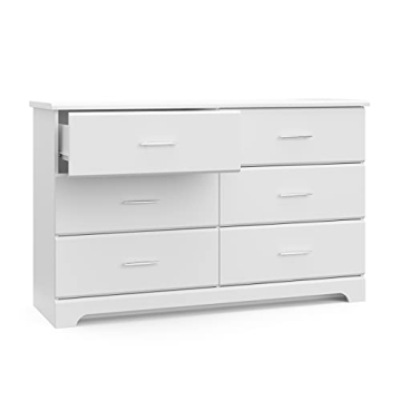 Storkcraft Brookside 6 Drawer Dresser for Kids Rooms