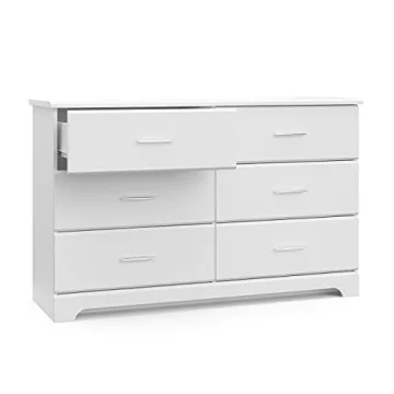 Storkcraft Brookside 6 Drawer Dresser for Kids Rooms