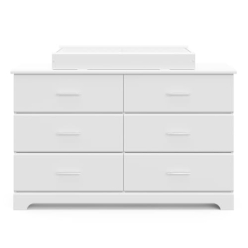 Storkcraft Brookside 6 Drawer Dresser for Kids Rooms