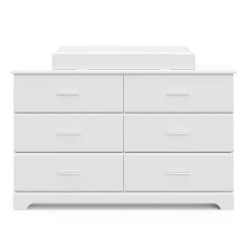Storkcraft Brookside 6 Drawer Dresser for Kids Rooms