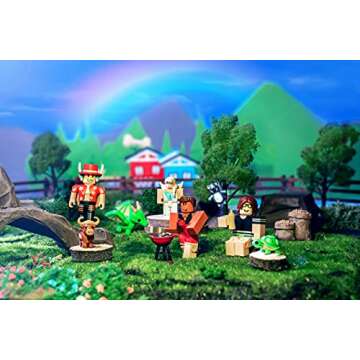 Roblox Celebrity Collection - Adopt Me: Backyard BBQ Four Figure Pack [Includes Exclusive Virtual Item]