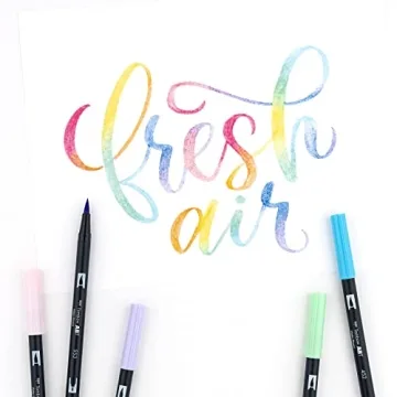 Tombow Pastel Brush Pens - Blendable Dual Tip Markers