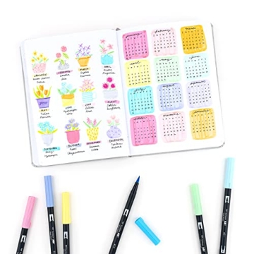 Tombow Pastel Brush Pens - Blendable Dual Tip Markers