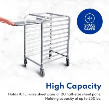 10-Tier Sheet Pan Rack for Bakers by New Star Foodservice