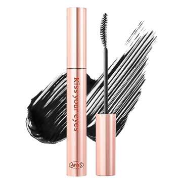 AMTS x Webtoon True Beauty, Natural Lengthening Black Mascara Volume and Length, Tubing Mascara Waterproof, Lash Extension, No Smudge, No Flaking, Korean Makeup Kbeauty Kdrama