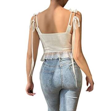 Stylish Women's Sexy Lace V Neck Camis for Summer