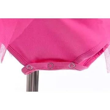 Szytypyl Princess Peach Costume for Baby Girls Halloween Outfit Pink Dress Up with Headband