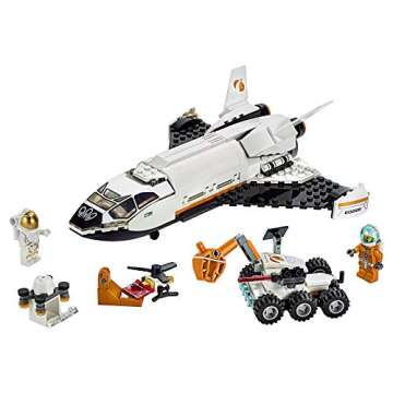 LEGO City Space Mars Research Shuttle 60226 Space Shuttle Toy Building Kit with Mars Rover and Astro...