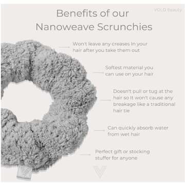 VOLO Salt White Spa Headband & Wristbands for Washing Face | Makeup Headband Holds Hair Back & Wrist Band Scrunchies Stops Face Wash & Water from Spilling Down Arms | Facial Care Bundle | Microfiber