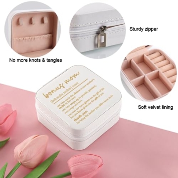 Xinezaa Bonus Mom Jewelry Box Perfect Gift for Mothers
