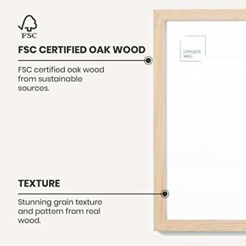 Opposite Wall 16x16 Natural Solid Oak Frame