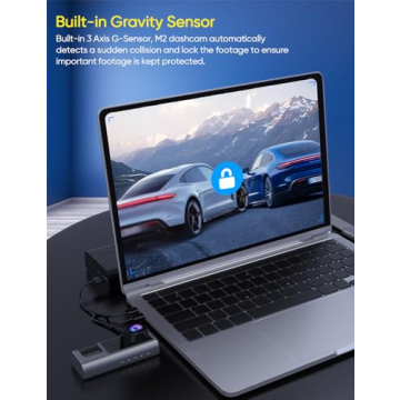 Galphi 3 Channel Dash Cam with Night Vision and Loop Recording