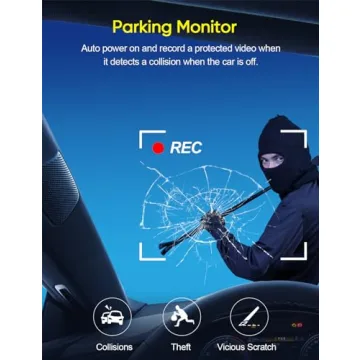 Galphi 3 Channel Dash Cam with Night Vision and Loop Recording