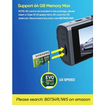 Galphi 3 Channel Dash Cam with Night Vision and Loop Recording