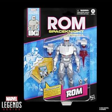 Marvel Legends Series ROM: Spaceknight, Comics-Inspired Collectible 6-Inch Scale Action Figure with ...
