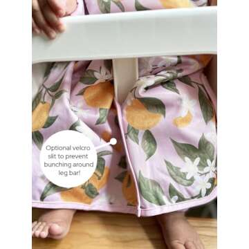 Bibbrella Long Sleeve Bibs for Messy Eaters, Full Coverage Bibs For Baby and Toddlers, Baby Led Weaning Bibs 6m-3y, Toddler Bibs 1-3 years Waterproof Bibs, Citrus