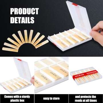 High-Quality EPUICEK Bb Clarinet Reeds for All Players