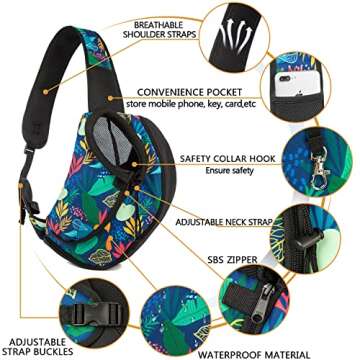 YESLAU Pet Dog Sling Carrier Comfortable & Safe