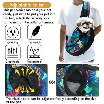 YESLAU Pet Dog Sling Carrier Comfortable & Safe