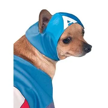 Marvel Universe Captain America Pet Costume for Superhero Pets