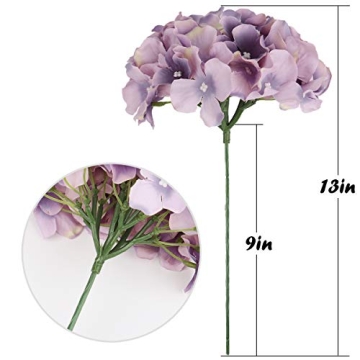 Flojery Silk Hydrangea Heads for Home Wedding Decor
