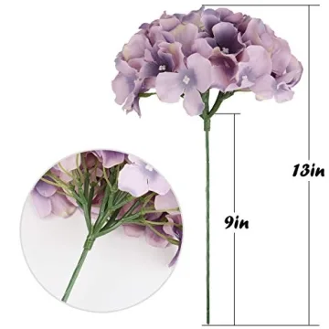 Flojery Silk Hydrangea Heads for Home Wedding Decor