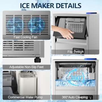 Commercial Ice Maker Machine for Efficient Ice Production