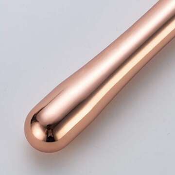 YFS Professional Stainless Steel Cocktail Muddler, Durable Easy to Clean Bar Tool, Black